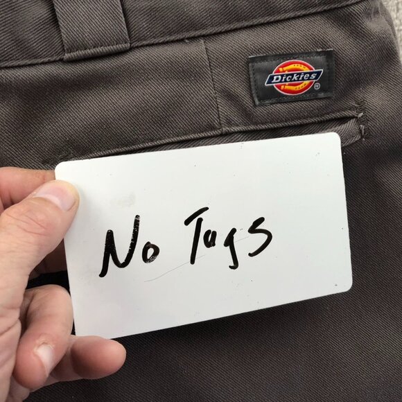 Dickies Mens Work Pants Size 43x25 Measured 874 Original Fit Brown Straight Leg - Picture 10 of 12
